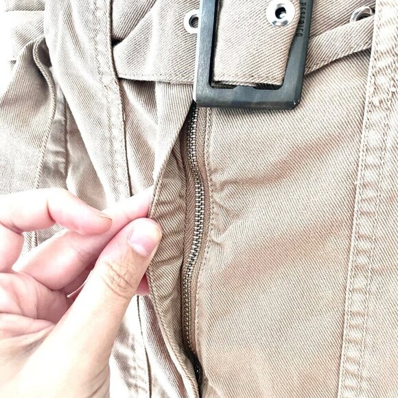 Peserico Khaki Midi Belted Skirt in Size IT 38 - Picture 7 of 10